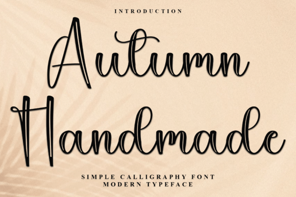 Autumn Handmade: A Script Font for Digital Design