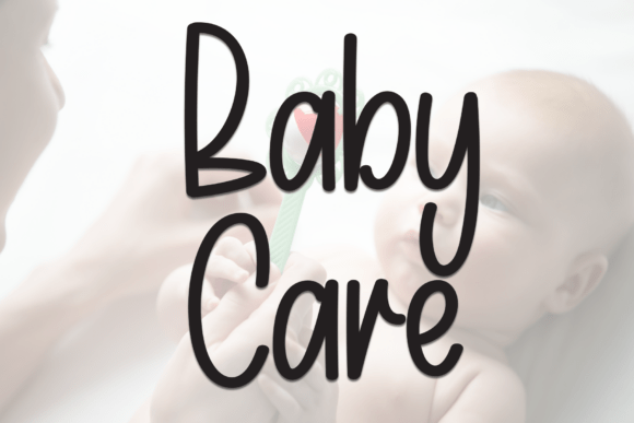 Baby Care: A Warm Script Font for Digital Branding