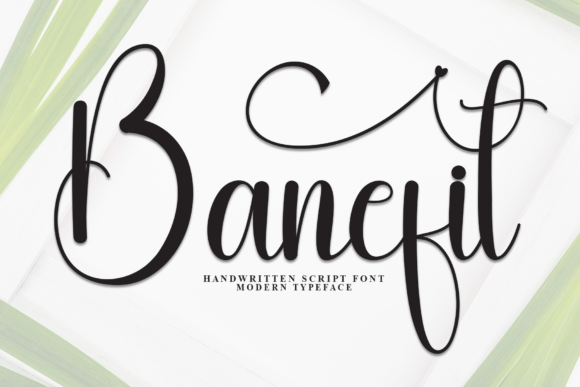 Banefit: A Script Font for Creative Crafters and Product Makers