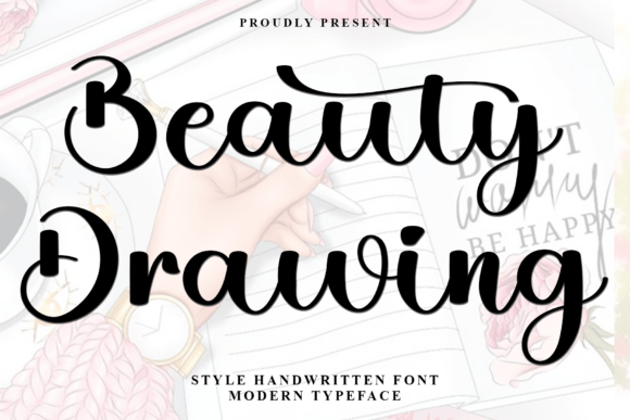 Beauty Drawing: A Script Font for Modern Branding and Digital Design