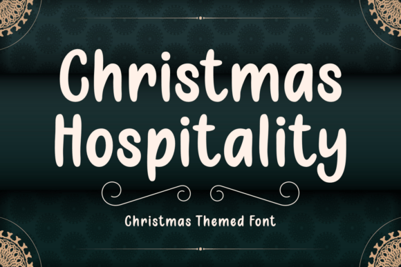 Christmas Hospitality Font for Holiday Campaigns