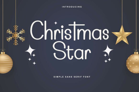 Christmas Star: A Beautiful Font for Digital Design