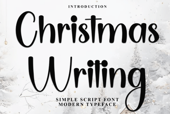 Christmas Writing: A Script Font for Crafting with Character