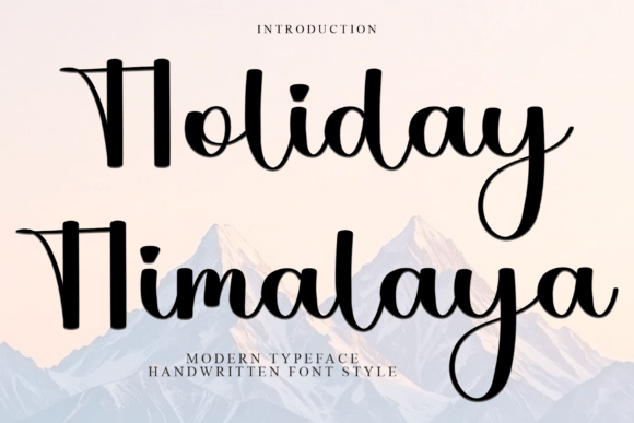 Discover Holiday Himalaya: A Script Font for Digital Design