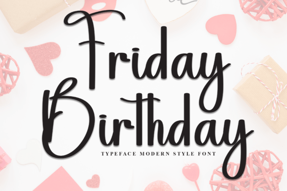 Friday Birthday: A Script Font for Modern Web Design