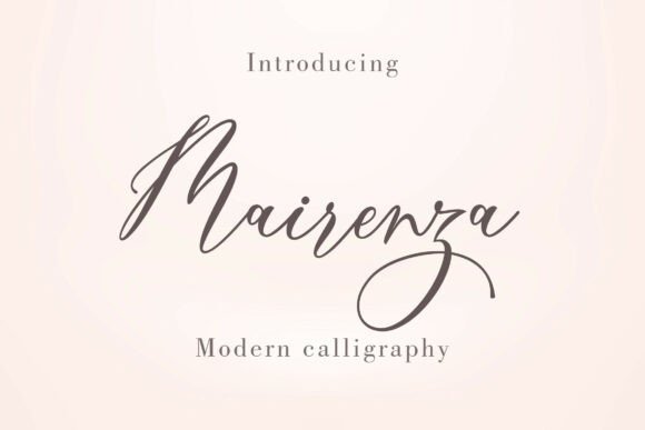 Mairenza: A Typeface That Breathes Elegance