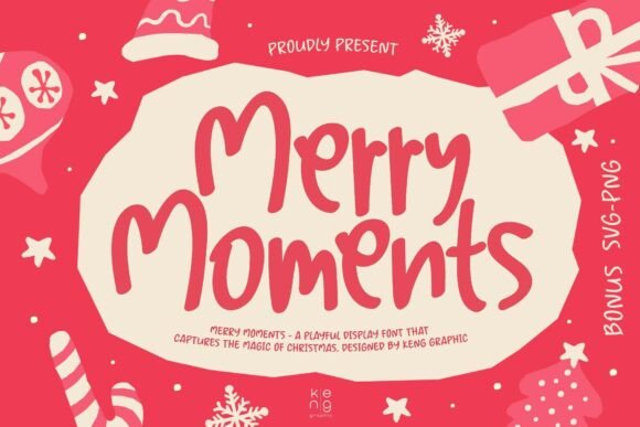 Merry Moments: A Playful Script Font for Digital Design