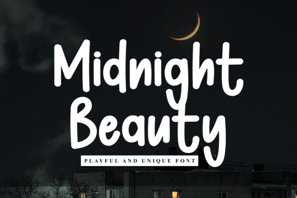 Midnight Beauty: A Playful Script Font for Web Design