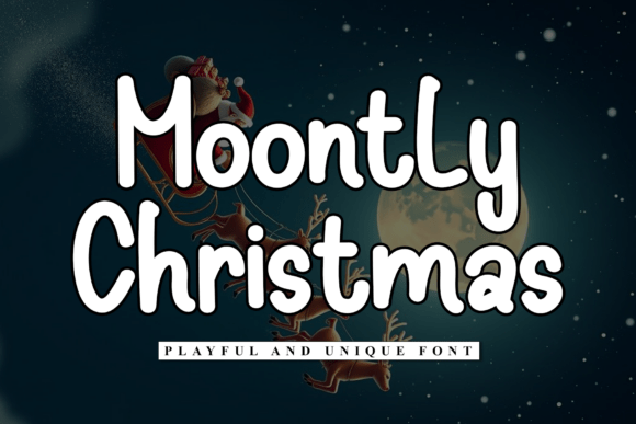 Moontly Christmas: A Font That Speaks in Holiday Spirit