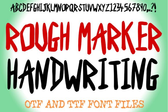 Rough Marker: A Bold Script Font for Web Design