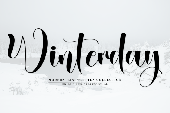 Winterday3: A Script Font for Editorial Elegance